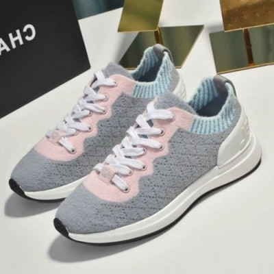 Chanel 2019 Ladies Knit Sneakers - 샤넬 2019 여성용 니트 스니커즈 CHAS0435.Size(225 - 255).그레이