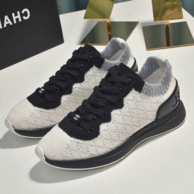 Chanel 2019 Ladies Knit Sneakers - 샤넬 2019 여성용 니트 스니커즈 CHAS0436.Size(225 - 255).화이트