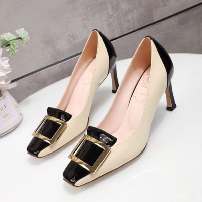 Roger Vivier 2019 Ladies Leather High Heel Pumps - 로저비비에 2019 여성용 하이힐 펌프스 RVS0138.Size(225 - 245).베이지