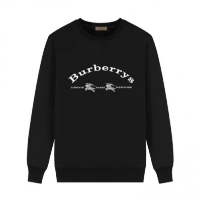 Burberry 2019 Mens Logo Cotton Tshirt - 버버리 2019 남성 로고 코튼 기모 긴팔티 Fen01564x.Size(m - 3xl).블랙