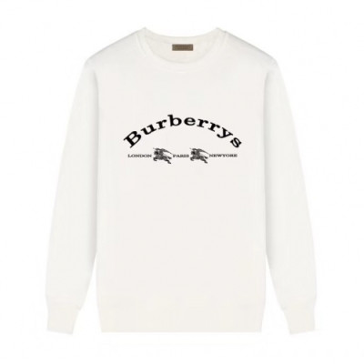 Burberry 2019 Mens Logo Cotton Tshirt - 버버리 2019 남성 로고 코튼 기모 긴팔티 Fen01565x.Size(m - 3xl).화이트