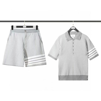 Thom browne 2023 Mens Casual Logo Training Clothes&Pants - 톰브라운 2023 남성 캐쥬얼 로고  반팔&반바지 Thom0435x.Size(1 - 4).그레이