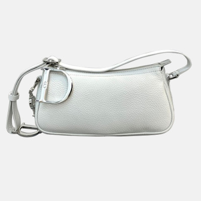 Dior 2019 Leather Shoulder Bag,23CM - 디올 2019 레더 여성용 숄더백  DIOB0478,23CM,화이트