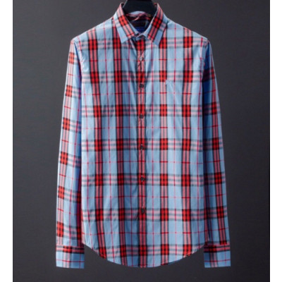 Burberry 2019 Mens Vintage Logo Cotton shirt - 버버리 2019 남성 빈티지 로고 코튼 셔츠 Bur01568x.Size(m - 3xl).스카이블루