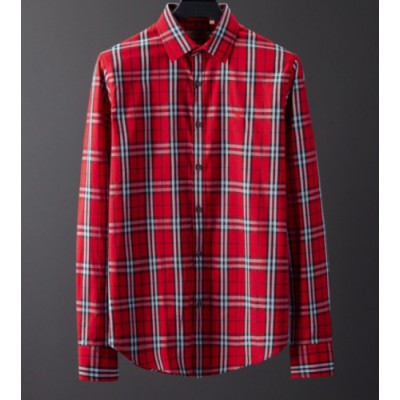 Burberry 2019 Mens Vintage Logo Cotton shirt - 버버리 2019 남성 빈티지 로고 코튼 셔츠 Bur01568x.Size(m - 3xl).레드