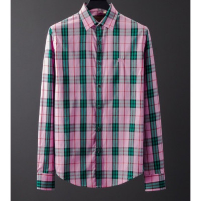 Burberry 2019 Mens Vintage Logo Cotton shirt - 버버리 2019 남성 빈티지 로고 코튼 셔츠 Bur01569x.Size(m - 3xl).핑크