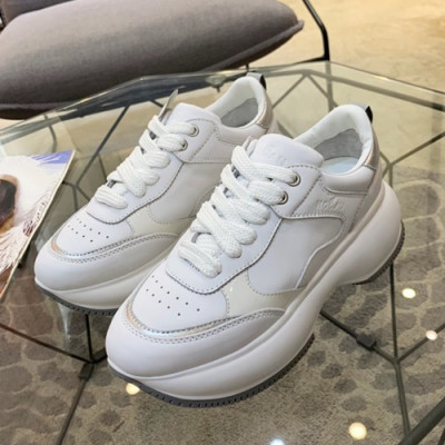 Hogan 2019 Ladies Leather Sneakers - 호간 2019 여성용 레더 스니커즈 HOGS0006.Size(225 - 245).화이트