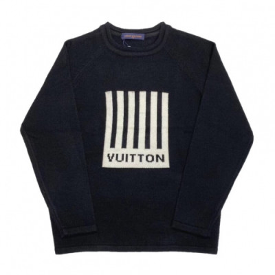[매장판]Louis vuitton 2019 Mens Basic Crew-neck Wool Sweater - 루이비통 2019 남성 베이직 크루넥 울 스웨터 Lou01436x.Size (s - l).블랙