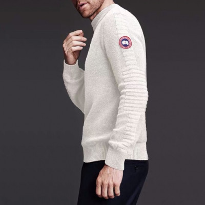 Canada goose 2019 Mens Patch Logo Casual Sweater - 캐나다구스 2019 남성 패치 로고 캐쥬얼 스웨터 Can0221x.Size(m - 2xl).2컬러(베이지/네이비)