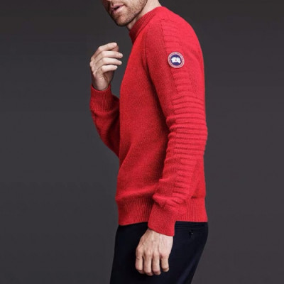 Canada goose 2019 Mens Patch Logo Casual Sweater - 캐나다구스 2019 남성 패치 로고 캐쥬얼 스웨터 Can0222x.Size(m - 2xl).레드
