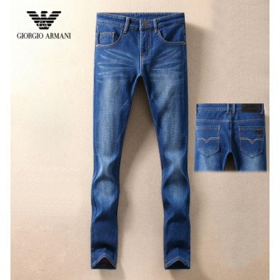 Armani 2019 Mens Business Classic Denim Pants - 알마니 2019 남성 비지니스 클래식 데님 기모 팬츠 Arm0452x.Size(28 - 40).블루