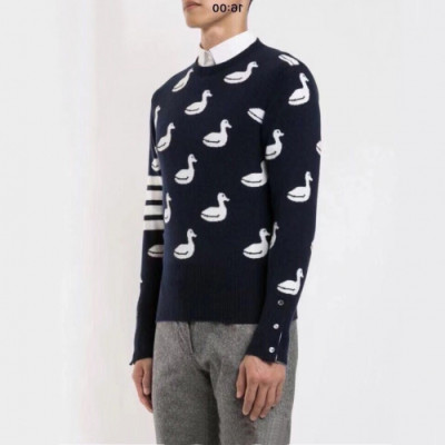 Thom Browne 2019 Mens Strap Crew-neck Sweater - 톰브라운 2019 남성 스트랩 크루넥 스웨터 Thom0445x.Size(s - xl).네이비