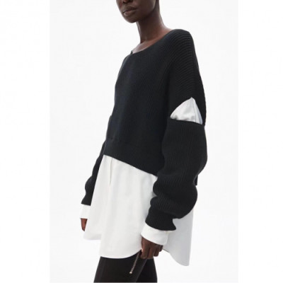 [매장판]Alexsander Wang 2019 Womens Trendy Sweater - 알렉산더왕 2019 여성 트렌디 스웨터 Alw0043x.Size(s - l).블랙
