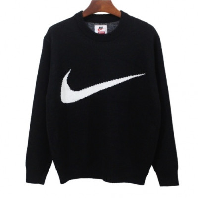 Nike 2019 Mm/Wm Logo Trendy Sweater - 나이키 2019 남자 로고 트렌디 스웨터 Nik0101x.Size(m - xl).블랙
