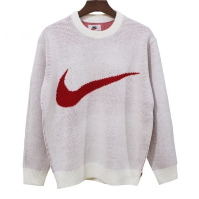 Nike 2019 Mm/Wm Logo Trendy Sweater - 나이키 2019 남자 로고 트렌디 스웨터 Nik0102x.Size(m - xl).화이트