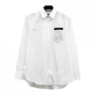 Louis vuitton 2019 Mens Logo Cotton shirt - 루이비통 2019 남성 로고 코튼 셔츠 Lou01444x.Size(xs - l).화이트