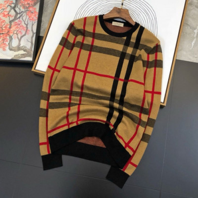 Burberry 2019 Mens Retro Logo Crew-neck Wool Sweater - 버버리 2019 남성 레트로 로고 크루넥 울 스웨터 Bur01613x.Size(m - 3xl).브라운