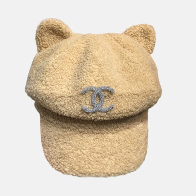 Chanel 2019 Ladies Lambs Wool Cap - 샤넬 2019 여성용 램스울 모자 CHAM0080, 베이지