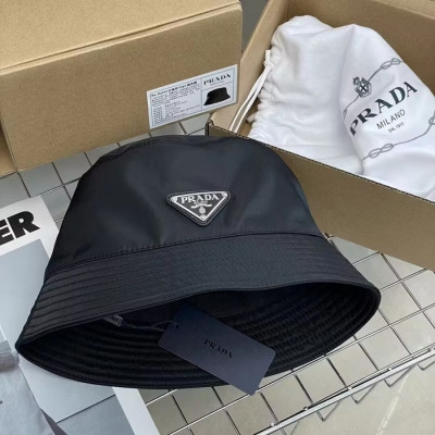 Prada 2023 M/W Lambs Cap - 프라다 2023 남녀공용 모자 PRAM0004, 블랙