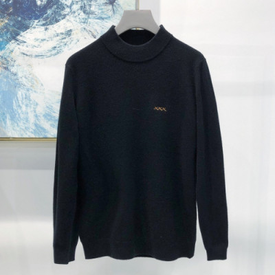 Zegna 2019 Mens Basic Crew-neck Wool Sweater - 제냐 2019 남성 베이직  터틀넥 울 스웨터 Zeg0126x.Size(m - 3xl).블랙