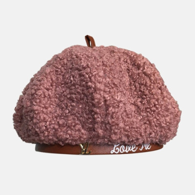 Louis Vuitton 2019 Ladies Lambs Wool Cap - 루이비통 2019 여성용 램스 울 모자 LOUM0009, 핑크