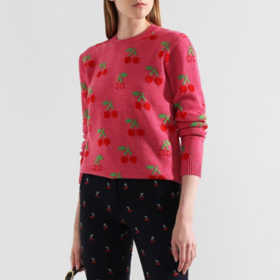 Gucci 2019 Womens Casual Crew-neck Wool Sweater - 구찌 2019 여성 캐쥬얼 크루넥 울 스웨터 Guc01785x.Size(s - l).핑크