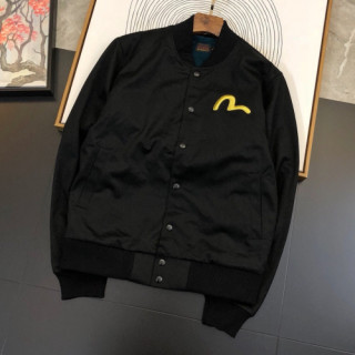 Evisu 2019 Mens Embroidery Evisukuro Casual Jacket - 에비수 2019 남성 자수 갈매기 캐쥬얼 자켓 Evi0023x.Size(s - xl).블랙
