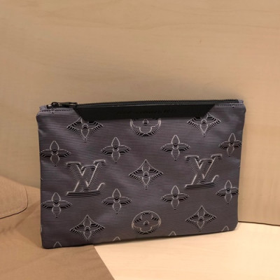 Louis Vuitton 2019 Monogram Reversible Clutch Bag,34.5cm - 루이비통 2019 모노그램 남여공용 리버서블 클러치백, M68777 ,LOUB1887,34.5cm,그레이