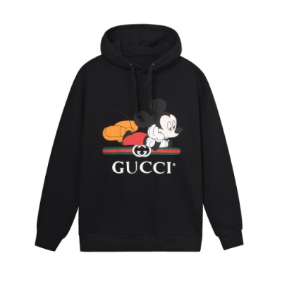 Gucci 2019 Mm/Wm Logo Glitter Cotton HoodT - 구찌 2019 남자 로고 글리터 코튼 후드티 Guc01801x.Size(s - l).블랙
