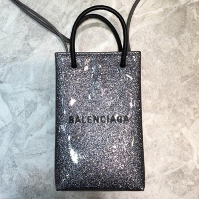 Balenciaga 2019 Super Mini Tote Shoulder Bag / Phone Bag,18CM - 발렌시아가 2019 여성용 슈퍼 미니 토트 숄더백 / 폰 백,BGB0507,18CM,그레이