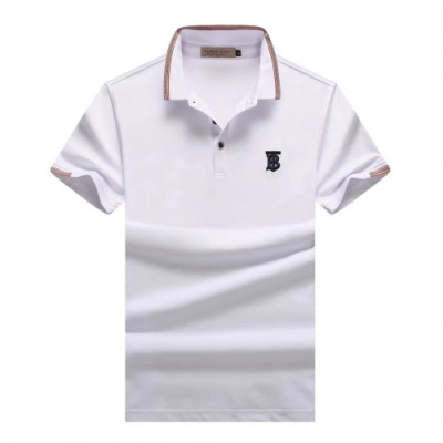 [매장판]Burberry 2019 Mens Logo Silket Short Sleeved Polo Tshirt - 버버리 2019 남성 로고 실켓 폴로 반팔티 Bur01647x.Size(m - 3xl).화이트