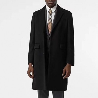 Burberry 2019 Mens Vintage Cashmere Coat - 버버리 2019 남성 캐시미어 코트 Bur01658x.Size(m - 3xl).블랙