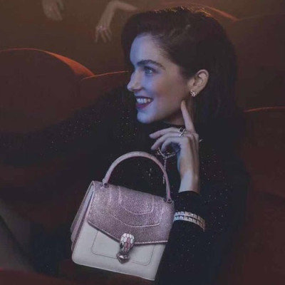 Bvlgari 2019 Serpenti Chain Tote Shoulder Bag - 불가리 2019 세르펜티 체인 토트 숄더백,BVLB0210,핑크