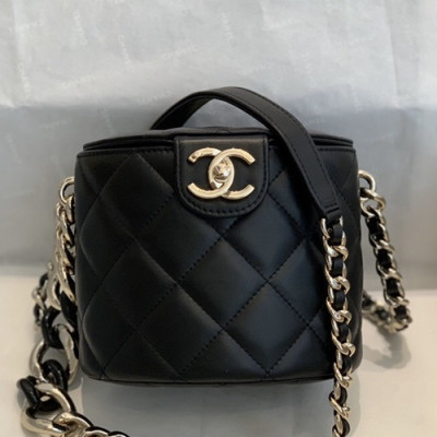 Chanel 2019 Leather Chain Shoulder Cross Bag,15CM - 샤넬 2019 여성용 레더 체인 숄더 크로스백,CHAB1352,15CM,블랙