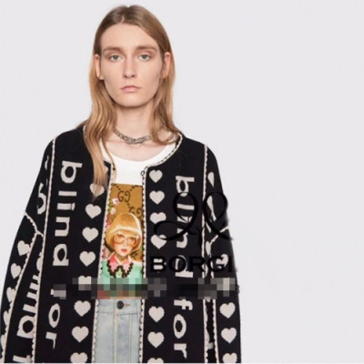 Gucci 2019 Womens Trendy Wool Jacket - 구찌 2019 여성 트렌디 울 자켓 Guc01819x.Size(Free).블랙