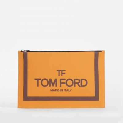 Tom Ford 2019 Denim Clutch Bag,21/34cm - 톰 포드 2019 여성용 데님 클러치백,TFB0018,21/34cm,오렌지