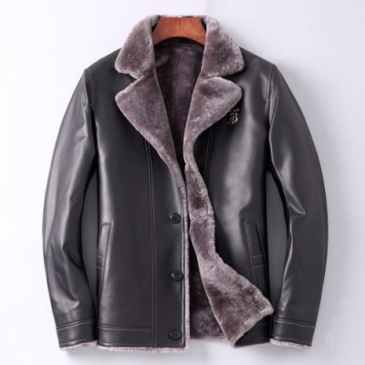 Burberry 2019 Mens Casual Leather Jacket - 버버리 2019 남성 캐쥬얼 가죽 자켓 Bur01686x.Size(l - 4xl).블랙