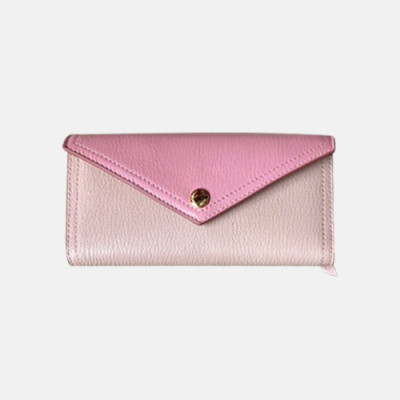 MiuMiu 2019 Leather Wallet 5MH013 - 미우미우 2019 레더 여성용 장지갑 MIUW0008, 18cm,핑크