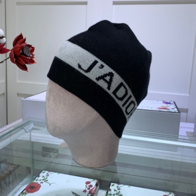 Dior 2019 Mm / Wm Knit Cap - 디올 2019 남여공용 니트 모자 DIOM0036, 블랙