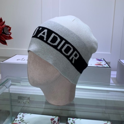 Dior 2019 Mm / Wm Knit Cap - 디올 2019 남여공용 니트 모자 DIOM0037, 화이트