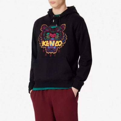 Kenzo Mens Tiger Hoodie - 겐조 2019 남성 블랙 후드티 Ken56x