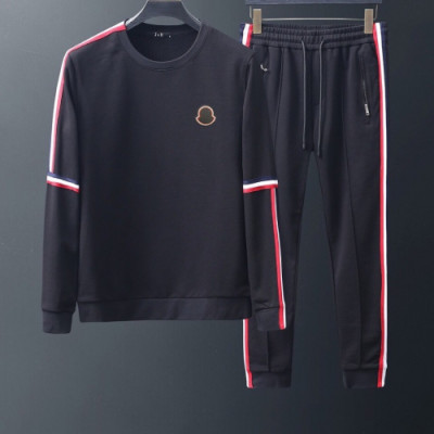 [몽클레어]Moncler 2019 Mens Patch Logo Training Clothes&Pants - 몽클레어 2019 남성 패치 로고 트레이닝복&팬츠 Moc01272x.Size(m - 3xl).블랙