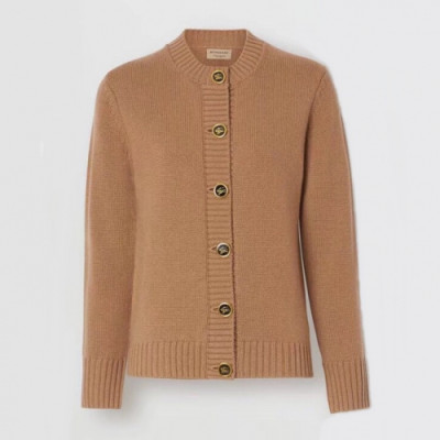 Burberry 2019 Womens Vintage V-neck Wool Cardigan - 버버리 2019 여성 빈티지 브이넥 울 가디건 Bur01738x.Size(s - l).베이지
