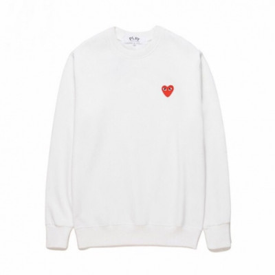 Cdgplay 2019 Unisex Print Heart Cotton Tshirts - 꼼데가르송 남/녀 프린트 하트 코튼 기모 긴팔티 - cdg56x