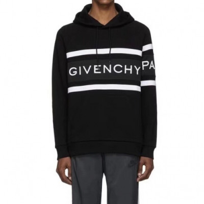 [지방시]Givenchy 2019 Mens Logo Casual Cotton HoodT - 지방시 2019 남성 로고 캐쥬얼 코튼 후드티 Giv0270x.Size(xs - xl).블랙