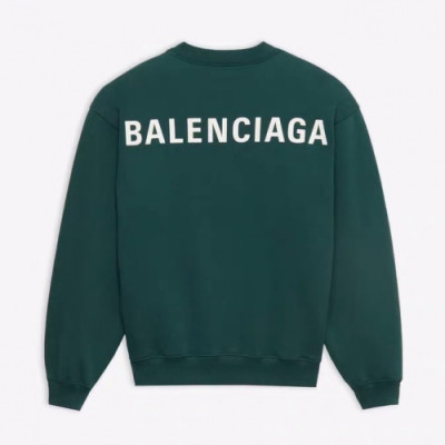 [발렌시아가]Balenciaga 2019 Mm/Wm Logo Oversize Cotton Crew-neck Tshirts - 발렌시아가 2019 남자 오버사이즈 로고 코튼 기모 맨투맨 Bal0411x.Size(xs - l).그린