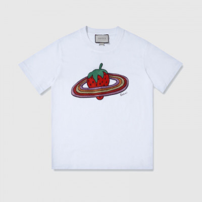 [매장판]Gucci 2019 Mm/Wm Logo Cotton Short Sleeved Tshirt - 구찌 2019 남자 로고 코튼 반팔티 Guc01895x.Size(s - l).화이트