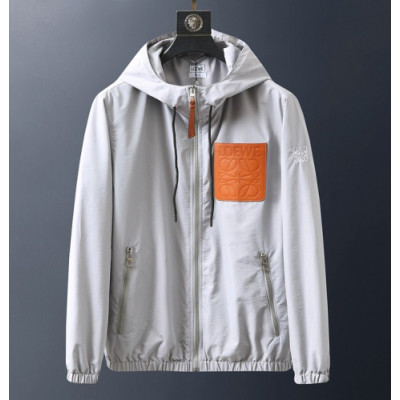 [로에베]Loewe 2019 Mens Logo Casual Windproof Jackets - 로에베 2019 남성 로고 캐쥬얼 방풍자켓 Loe0136x.Size(m - 2xl).그레이