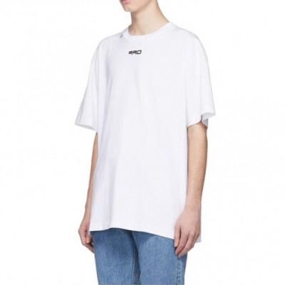 Off-white 2019 Mm/Wm Printing Logo Crew - neck Cotton Short Sleeved Oversize Tshirt - 오프화이트 남자 프린팅 로고 크루넥 코튼 오버사이즈 반팔티 Off0301x.Size(xs - l).화이트