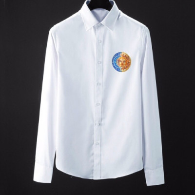 [베르사체]Versace 2019 Mens Medusa Logo Cotton Shirts - 베르사체 2019 남성 메두사 로고 코튼 셔츠 Ver0453x.Size(m - 3xl).화이트